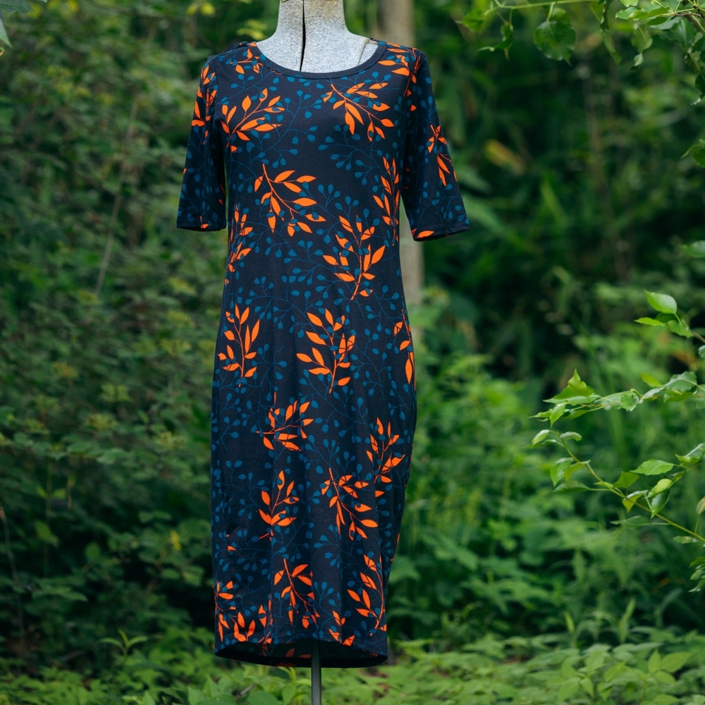 Black floral Lularoe Julia